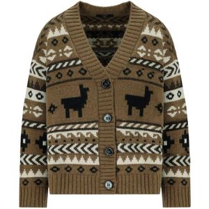 Weekend Max Mara, Dames, Truien, Bruin, Maat: S Wol,