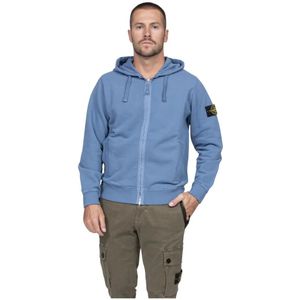 Stone Island, Heren, Sweatshirts & Hoodies, Blauw, Maat: L