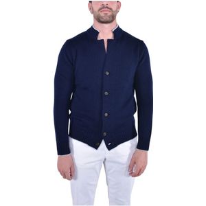 Eleventy, Heren, Truien, Blauw, Maat: L Wol,