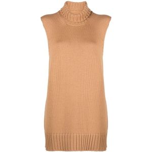 Jil Sander, Dames, Truien, Beige, Maat: S Wol,