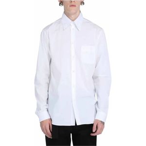 N21, Heren, Overhemden, Wit, Maat: M Katoen,