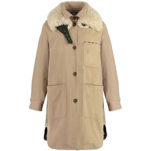 Bazar Deluxe, Dames, Mantels, Beige, Maat: S Katoen,