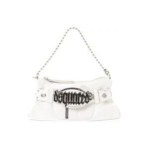 Dsquared2 Gotische Schoudertas , White , Dames , Maat: ONE Size