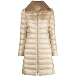 Herno, Dames, Mantels, Beige, Maat: XS Nylon,