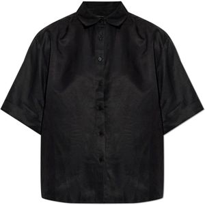 Anine Bing, Dames, Blouses & Shirts, Zwart, Maat: L