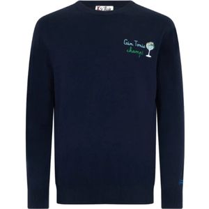 MC2 Saint Barth, Heren, Sweatshirts & Hoodies, Blauw, Maat: M