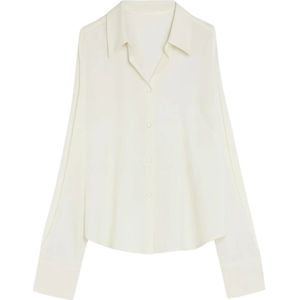 Liviana Conti, Dames, Blouses & Shirts, Wit, Maat: S Viscose,