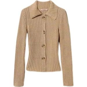 Twinset, Dames, Truien, Beige, Maat: L Katoen,