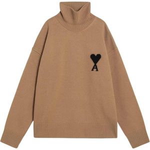 Ami Paris, Heren, Truien, Bruin, Maat: XL Wol,