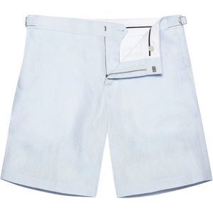 Orlebar Brown, Heren, Korte broeken, Blauw, Maat: W32 Linnen,