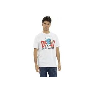 Dsquared2 Smurf Verliefd T-Shirt , White , Heren , Maat: XL