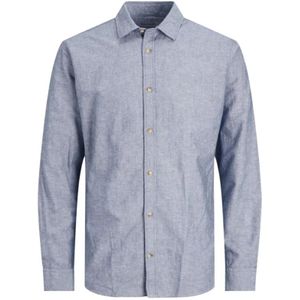 Jack & Jones, Heren, Overhemden, Blauw, Maat: XS Denim,