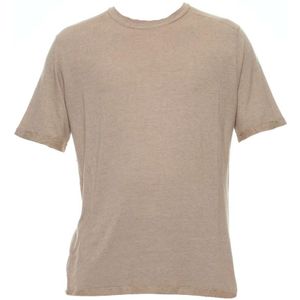 Atomofactory, Heren, Tops, Beige, Maat: L Viscose,