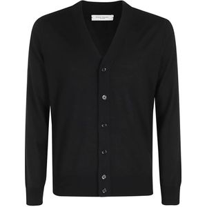 Paolo Pecora, Heren, Truien, Zwart, Maat: L Wol,