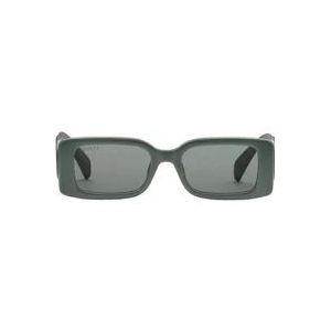 Gucci Vrouwen vierkante zonnebril met grijze acetaat frame , Gray , Dames , Maat: 54 MM