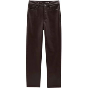Anine Bing, Dames, Broeken, Bruin, Maat: W29 Leer,