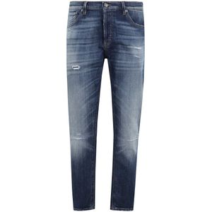 Dondup, Heren, Jeans, Blauw, Maat: W35 Denim,