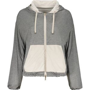 Herno, Dames, Sweatshirts & Hoodies, Grijs, Maat: 2XL Polyamide,