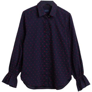 Gant, Dames, Blouses & Shirts, Blauw, Maat: XL