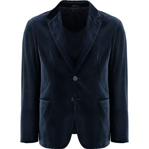 Giorgio Armani, Heren, Jassen, Blauw, Maat: M Poliester,