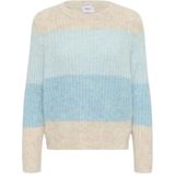 SAINT TROPEZ - Trui - Beige Gemêleerd - Lichtblauw - Blauw Gemêleerd