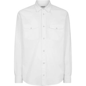 Dondup, Heren, Overhemden, Wit, Maat: 2XL