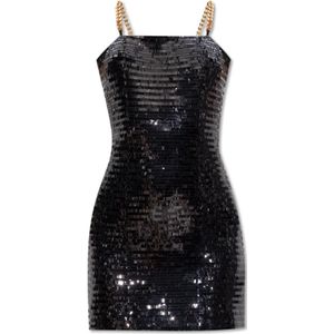 Balmain Paillettenjurk , Black , Dames , Maat: S