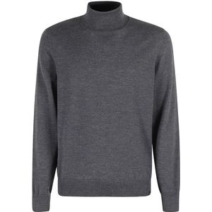 Fay, Heren, Truien, Grijs, Maat: L Wol,