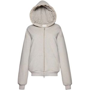 Magda Butrym, Dames, Sweatshirts & Hoodies, Grijs, Maat: 2XS Katoen,