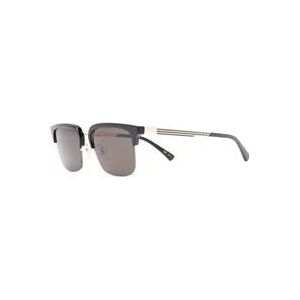 Gucci Zwarte zonnebril met accessoires , Black , Heren , Maat: 53 MM