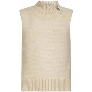 Dries Van Noten, Heren, Truien, Beige, Maat: L Wol,