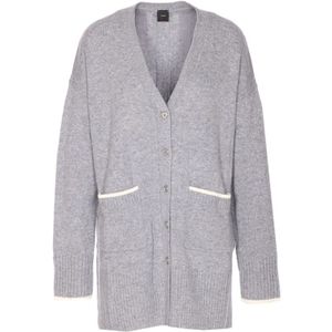Pinko, Dames, Truien, Grijs, Maat: L Wol,