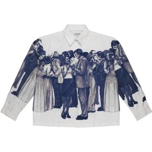 Carne Bollente, Heren, Overhemden, Veelkleurig, Maat: S Katoen,