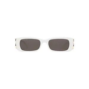 Balenciaga Vierkante zonnebril met 100% UV-bescherming , White , unisex , Maat: 51 MM