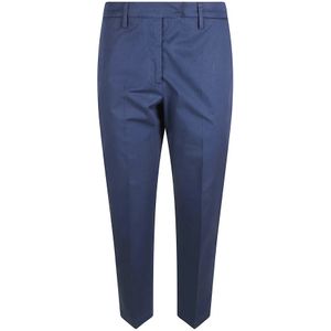 True Royal, Dames, Broeken, Blauw, Maat: M Katoen,