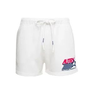 Autry Witte Korte Shorts , White , Dames , Maat: S