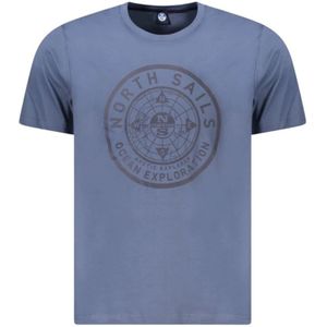 North Sails, Heren, Tops, Blauw, Maat: S Katoen,