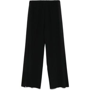 Forte Forte, Dames, Broeken, Zwart, Maat: S