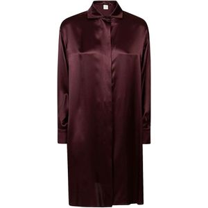 Eleventy, Dames, Jurken, Bruin, Maat: 2XS Zijde,