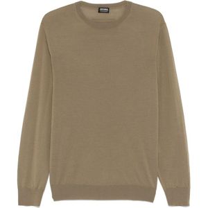 Zegna, Heren, Truien, Groen, Maat: 3XL Wol,