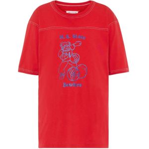 Maison Margiela, Heren, Tops, Rood, Maat: M Katoen,