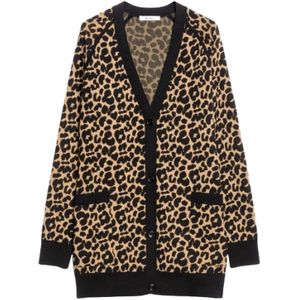 Max Mara, Dames, Truien, Bruin, Maat: S Viscose,