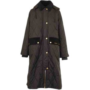 Barbour, Dames, Mantels, Zwart, Maat: M Poliester,
