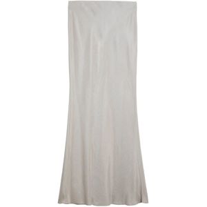 Max Mara Studio, Dames, Rokken, Grijs, Maat: M Wol,