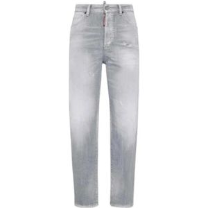 Dsquared2, Dames, Jeans, Grijs, Maat: 2XS Katoen,