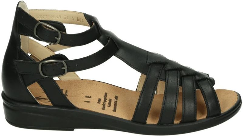 Ganter - Sandalen - Zwart - Leer - Dames