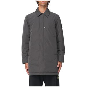 Stone Island, Heren, Mantels, Grijs, Maat: S