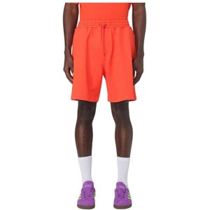 Msgm - Korte Broeken - Rood - Jersey