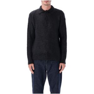 Auralee, Heren, Truien, Zwart, Maat: XL Mohair,