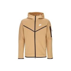 Nike Lichtgewicht Zip Hoodie - Sportswear Tech Fleece , Brown , Heren , Maat: S